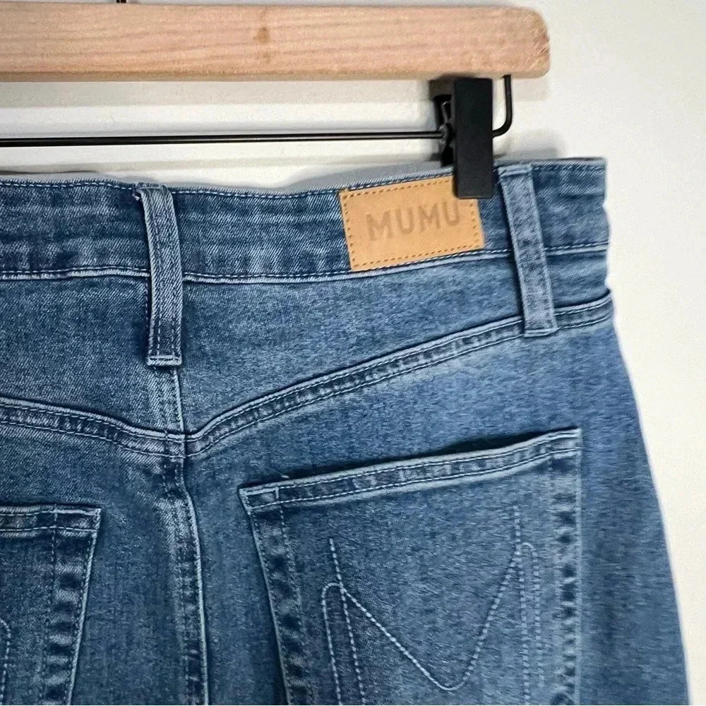 NWT Show Me your Mumu Reba Denim Maxi Skirt size 27 - Picture 13 of 16